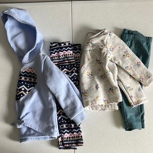 Carter’s Girls 2 piece set bundle, Size 9M